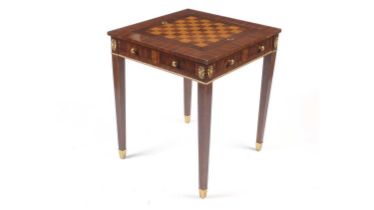 Maitland-Smith: a fine quality mahogany and gilt metal mounted games table