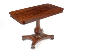 A William IV mahogany side table