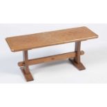 Alan 'Acornman' Grainger (of Brandsby): a rectangular adzed top coffee table