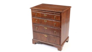 An 18th Century walnut chest of drawers