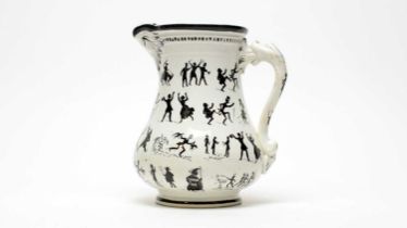 Staffordshire silhouette jug