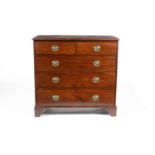 A Georgian mahogany chest of drawers