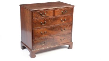 An attractive George III mahogany chest of drawers