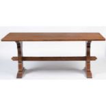 Thomas 'Gnomeman' Whittaker of Littlebeck: an oak refectory dining table