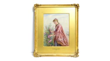 Follower of Sir John Everett Millais - The Fairest of Flowers | watercolour