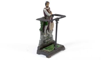 A cast iron William Wallace stick stand, late 19th/20th century