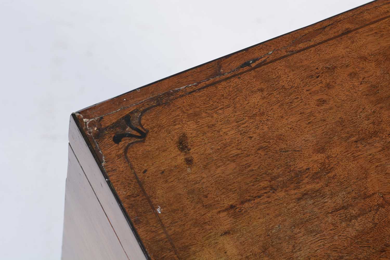 A Georgian mahogany work box - Image 6 of 7
