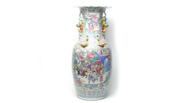 Cantonese floor vase