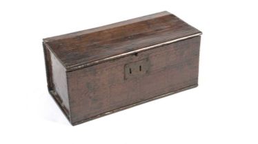 An oak box with 17th/18th Century elements