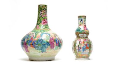 Two Canton vases