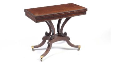 A Regency mahogany tea table in the manner of William Trotter of Edinburgh