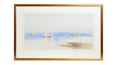 Angelos Giallina - Off the Coast of Corfu | watercolour