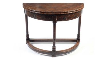 A 17th Century style oak credence table