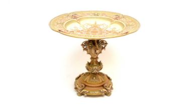 Royal Worcester centre dish on pedestal