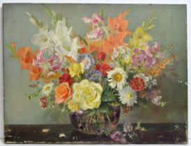Thomas William Pattison - Still Life with Summer Blooms | oil