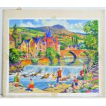 20th Century British - Illustrations for Jigsaws; Rural Days and Springtime | gouache