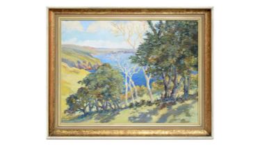 In the manner of Thomas Brown Clark - Vibrant Lakeland Landscape | oil