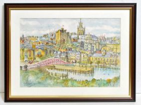 Charles Herbert "Charlie" Rogers - Newcastle-on-Tyne from Gateshead, September | watercolour