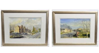 Alan Reed - Two Views of Ponteland | watercolour