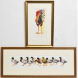 Mary Anne Rogers - Outnumbered, and Cocktail | two limited edition offset lithographs