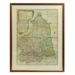 Lieut. Andrew Armstrong - Map of the County of Northumberland 1769 | hand-coloured engraving