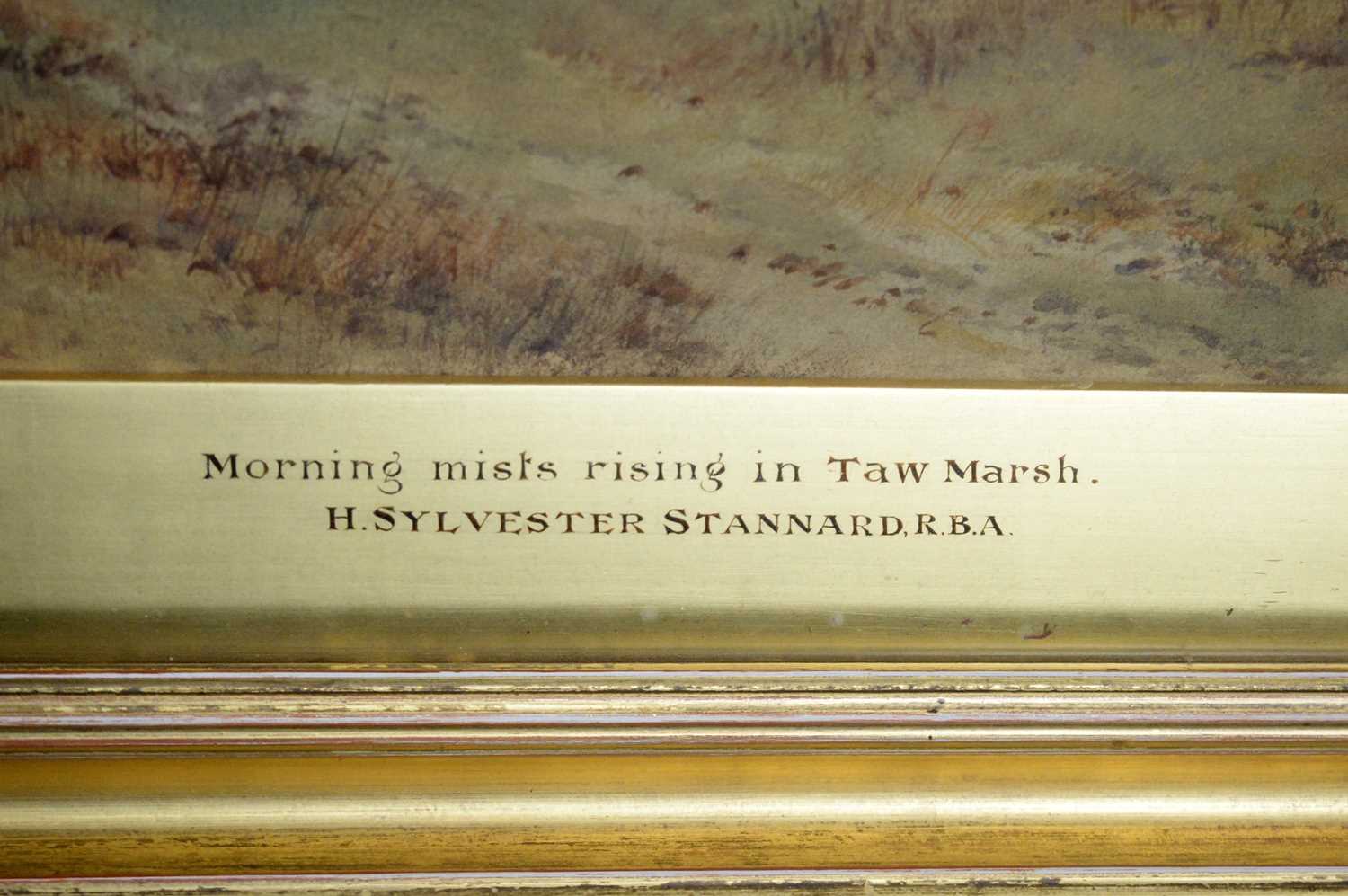 Henry John Sylvester Stannard - Morning Mists Rising in Taw Marsh | watercolour - Bild 3 aus 6