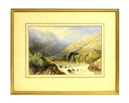 G. Pearson - A Lone Fisherman in the Lake District | watercolour