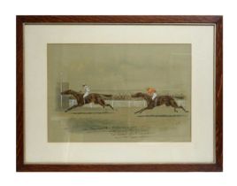 William Verner Longe - The Cesarewitch - Chaleureux's Year | watercolour