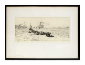 William Lionel Wyllie - High and Low Lights | etching