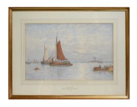 George Stansfield Walters - On the Schieldt | watercolour