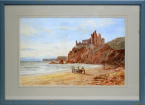 Oliver Hall - Heading out to Sea, possibly Fast Castle | watercolour