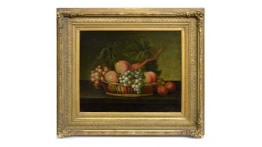 Follower of Thomas Barker of Bath - Still Life with Peaches and Grapes | oil