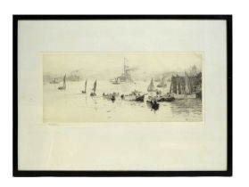 William Lionel Wyllie - North Shields | etching