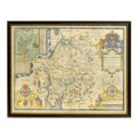 John Speede - The Countie Westmorland and Kendale the Cheif Towne; a Map | hand-coloured engraving