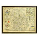 John Speede - Shropshyre Described; a Map of Shropshire | hand-coloured engraving