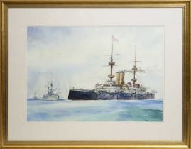 Tom Dack - Battleship Ceaser | watercolour