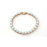 An opal bracelet