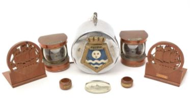 A selection of naval interest items,