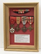 French World War II medal group awarded to an officer,