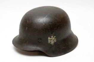 A German Second World War M35 pattern helmet,