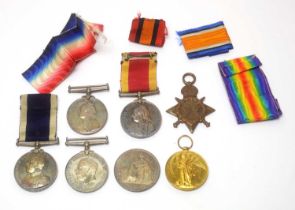 A group of First World War and other medals,