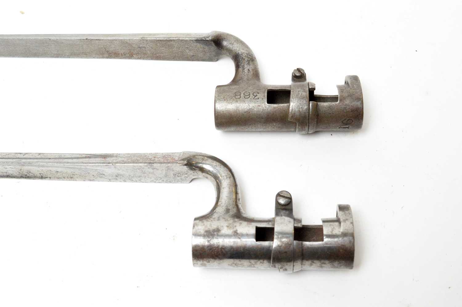 Two 19th Century British Enfield rifle socket bayonets, - Image 6 of 7