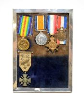 A group of First World War medals, awarded to Norman Fletcher, British Red Cross