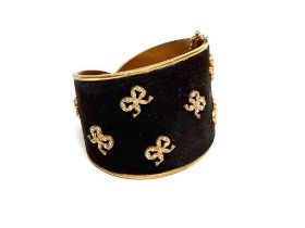 A 1940s Henry a La Pensee cuff bracelet