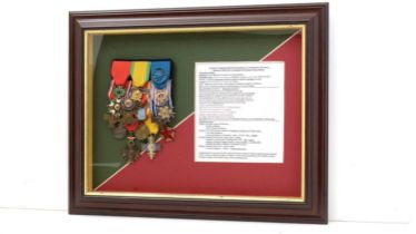 A group of medals awarded to an anonymous Adjudant Chef of the 2e Regiment E'trangere Parachitiste,