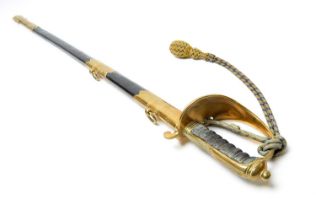 A Royal Navy Warrant Officer's Sword,