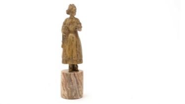 An early 20th Century gilt bronze figure,