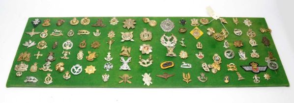 A collection of British Military cap badges,