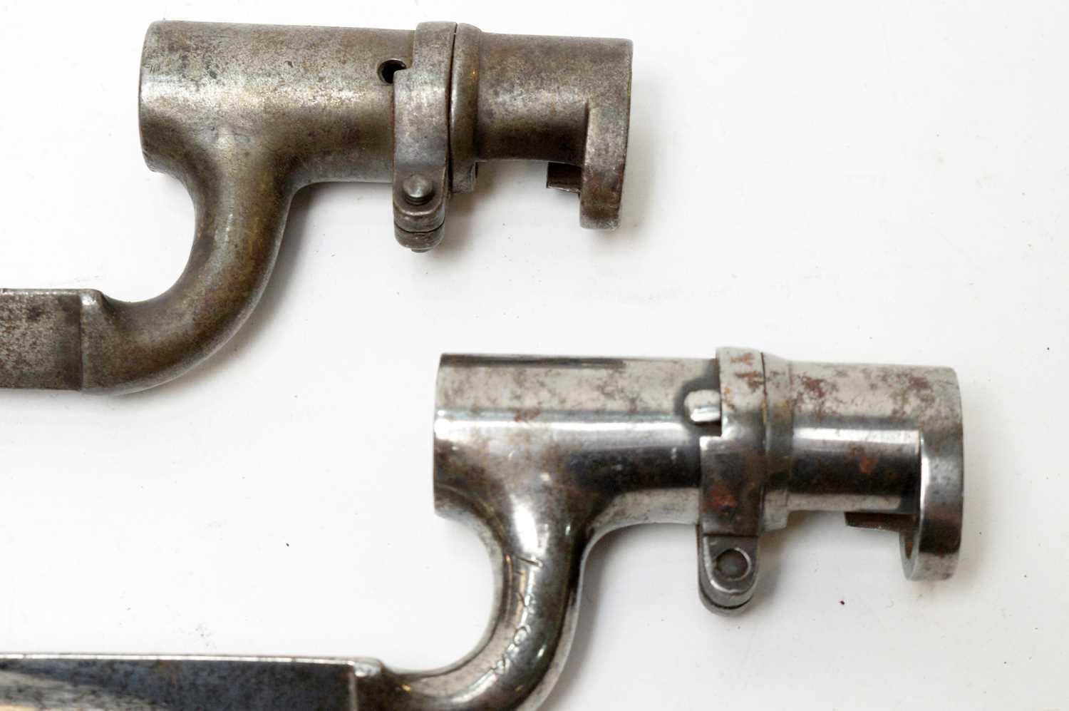 Two 19th Century British Enfield rifle socket bayonets, - Image 7 of 7
