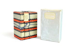 1940s Christmas wrapped perfumes, "Pour Toi Seul" and "Carnegie Blue"